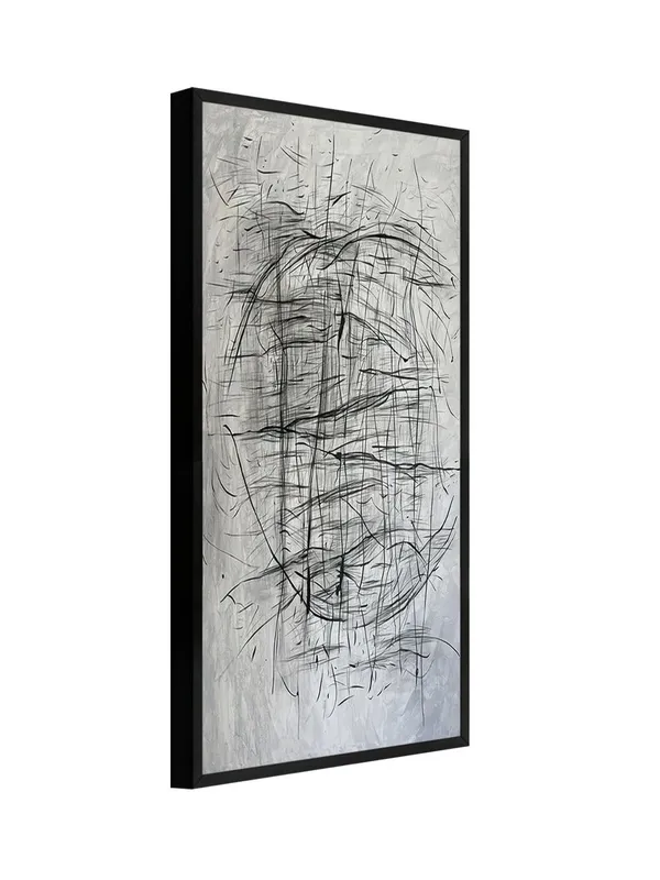 Abstract_Black_and_White_Wall_Art,_Modern_Minimalist_Canvas_Print,_Large_Vertical_Framed_Artwork
