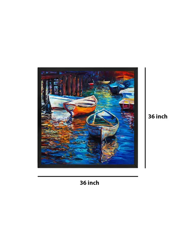 Box_Fiber_Frame_Serene_Boats_at_Dock_Canvas-Wrapped_Painting,_Perfect_for_Coastal_Homes_(BLF36X360312)
