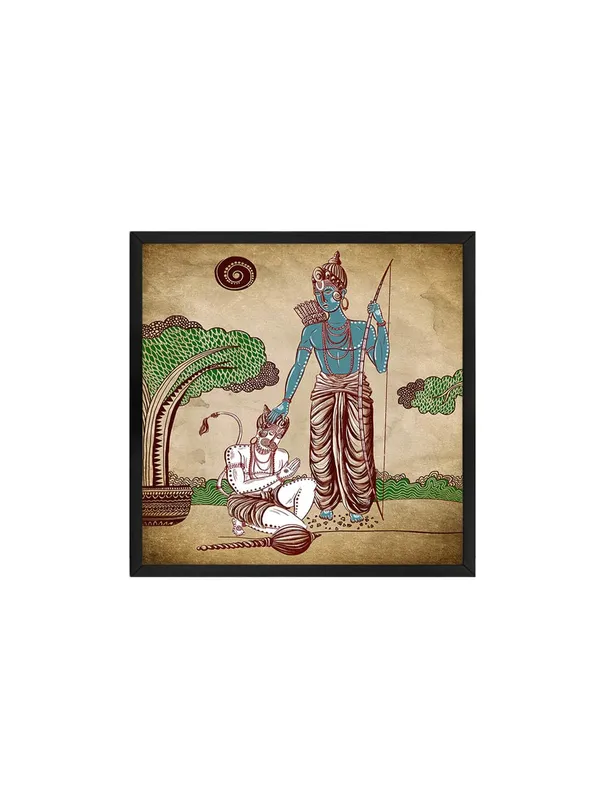 Box_Fiber_Frame_Powerful_Hanuman_Warrior_Canvas_painting:_Bold_Spiritual_Art_with_Ram_Mantras_for_Strength_and_Courage_in_Meditation_Rooms_and_Homes_(BLF24X240274)