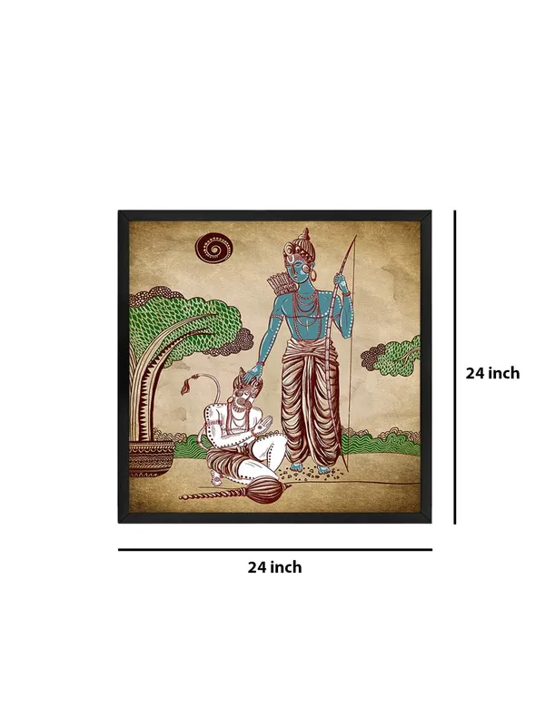 Box_Fiber_Frame_Powerful_Hanuman_Warrior_Canvas_painting:_Bold_Spiritual_Art_with_Ram_Mantras_for_Strength_and_Courage_in_Meditation_Rooms_and_Homes_(BLF24X240274)