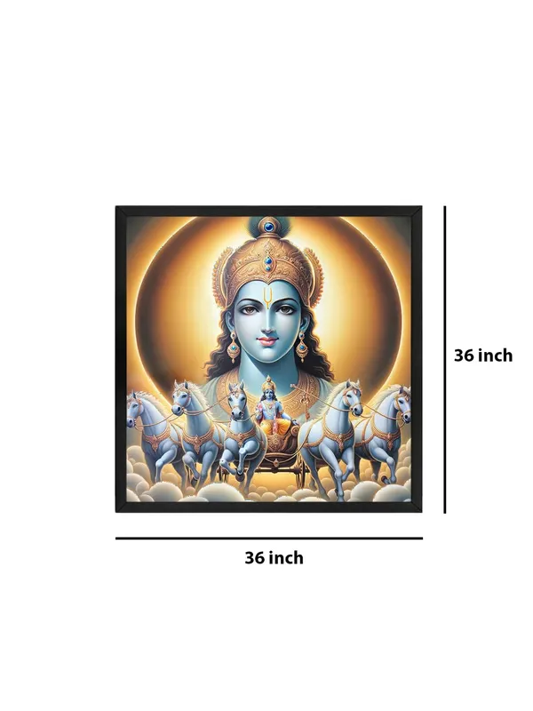 Box_Fiber_Frame_Radiant_Sun_God_on_Chariot_Canvas-Wrapped_Painting,_�_Spiritual_Art_for_Meditation_36X36_Inches_(BLF36X360521)