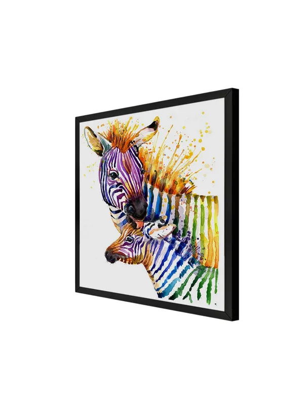 Box_Fiber_Frame_Colorful_Zebras_Canvas-Wrapped_Painting_24X24_-_Vibrant_Wildlife_Art_(BLF24X240348)