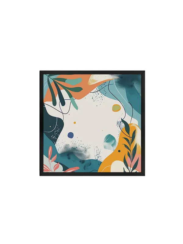 Box_Fiber_Frame_Vibrant_Abstract_Botanical_Art_Print_-_Teal,_Orange,_and_Yellow_Geometric_Painting_for_Modern_Home_D�cor_(BLF36X360133)