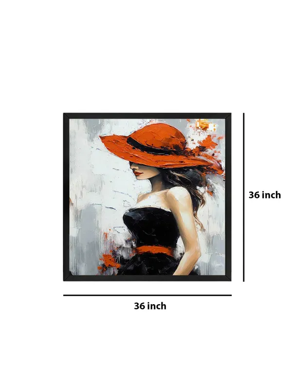 Box_Fiber_Frame_Lady_in_Red_Canvas-Wrapped_Painting_36X36_-_Stylish_Fashion_Artwork_(BLF36X360460)