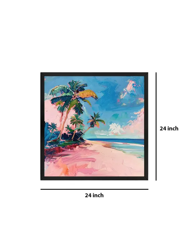 Box_Fiber_Frame_Tropical_Paradise_Canvas-Wrapped_Painting_-_24X24_Inch_-_Beach_Scene_Artwork_for_Relaxed_Living_Spaces_(BLF24X240423)