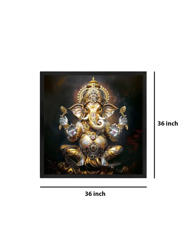 Box_Fiber_Frame_The_Eternal_Lotus:_Lord_Ganesha's_Radiant_Blessings_Flowing_Through_Time_and_Space_-_Canvas_Painting_|_Vastu_Art,_Indian_God_Painting,_Ganpati_Wall_Art_(BLF36X360229)