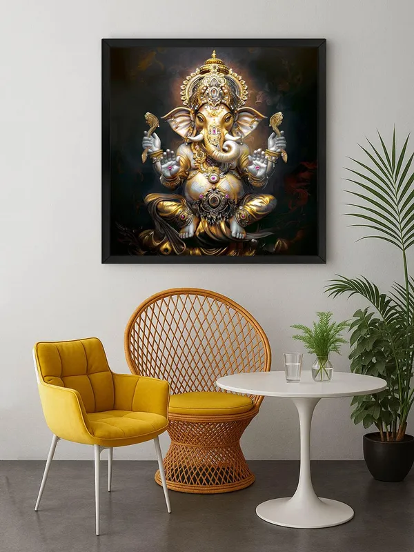 Box_Fiber_Frame_The_Eternal_Lotus:_Lord_Ganesha's_Radiant_Blessings_Flowing_Through_Time_and_Space_-_Canvas_Painting_|_Vastu_Art,_Indian_God_Painting,_Ganpati_Wall_Art_(BLF36X360229)