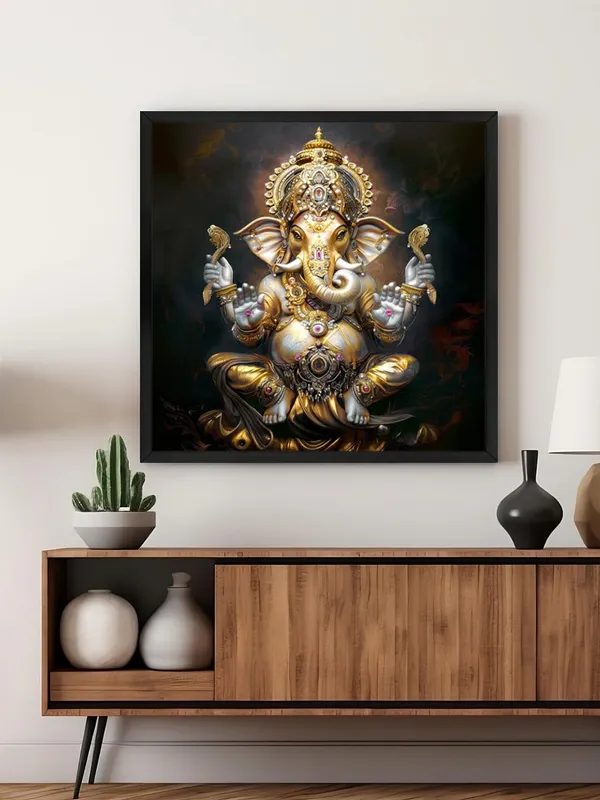 Box_Fiber_Frame_The_Eternal_Lotus:_Lord_Ganesha's_Radiant_Blessings_Flowing_Through_Time_and_Space_-_Canvas_Painting_|_Vastu_Art,_Indian_God_Painting,_Ganpati_Wall_Art_(BLF36X360229)