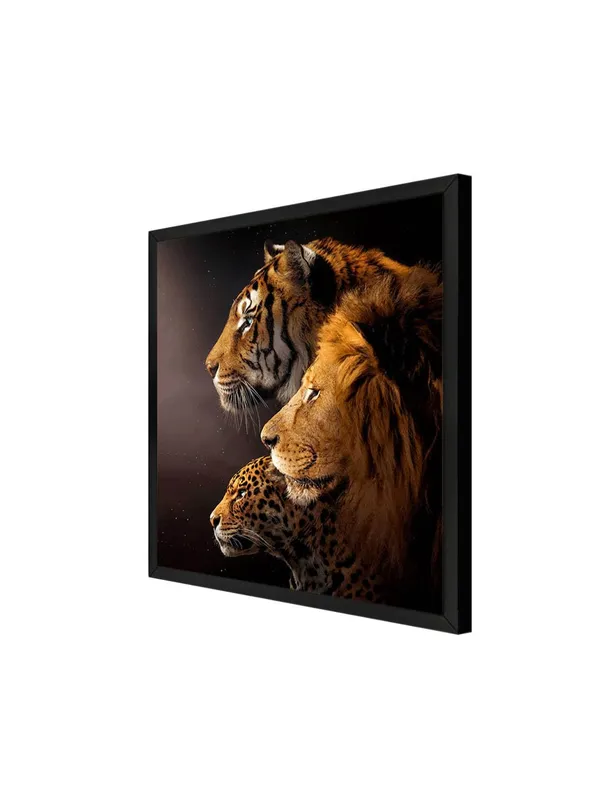 Box_Fiber_Frame_Big_Cats_Trio_Canvas-Wrapped_Painting_24X24_-_Animal_Lovers_Wall_Art_(BLF24X240336)