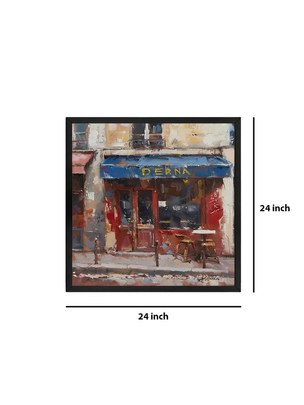 Box_Fiber_Frame_Charming_Cafe_Street_Scene_Canvas-Wrapped_Painting_-_24X24_|_European_Urban_Art_for_Home_(BLF24X240437)