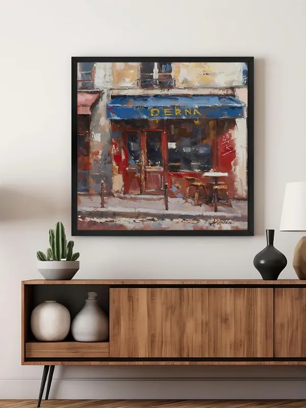 Box_Fiber_Frame_Charming_Cafe_Street_Scene_Canvas-Wrapped_Painting_-_36X36_|_European_Urban_Art_for_Home_(BLF36X360437)