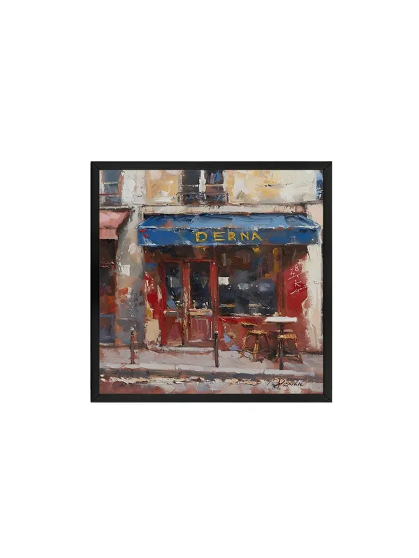 Box_Fiber_Frame_Charming_Cafe_Street_Scene_Canvas-Wrapped_Painting_-_36X36_|_European_Urban_Art_for_Home_(BLF36X360437)