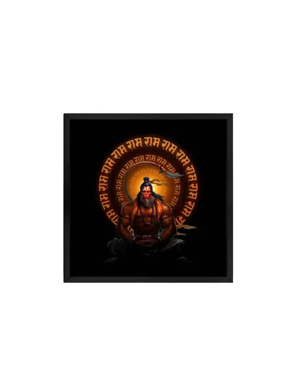 Box_Fiber_Frame_Meditating_Hanuman_with_the_Chant_of_'Jai_Shri_Ram'_in_a_Glowing_Aura_-_Canvas_Painting_|_Hindu_Deity_Art,_Spiritual_Wall_Decor,_Hanuman_Devotion_Painting_(BLF36X360257)