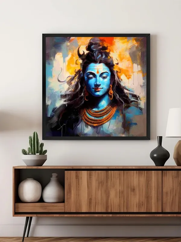 Box_Fiber_Frame_Abstract_Shiva_Canvas_Painting_Art:_Meditative_Lord_Shiva_Portrait_for_Contemporary_Spiritual_Home_and_Meditation_Spaces_(BLF24X240285)