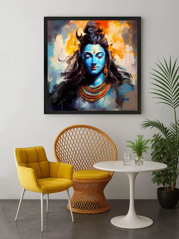 Box_Fiber_Frame_Abstract_Shiva_Canvas_Painting_Art:_Meditative_Lord_Shiva_Portrait_for_Contemporary_Spiritual_Home_and_Meditation_Spaces_(BLF24X240285)