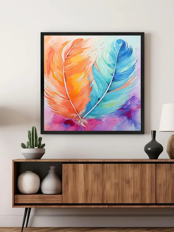 Box_Fiber_Frame_Feathers_Watercolor_Canvas-Wrapped_Painting,_24X24_-_Soft_and_Dreamy_Art_for_Calming_Decor_(BLF24X240397)