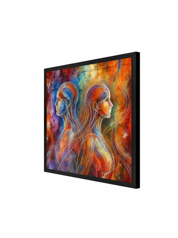 Box_Fiber_Frame_Abstract_Twin_Silhouettes_Canvas_Painting_:_Contemporary_Dual_Portrait_Art_for_Modern_Home_and_Office_Wall_D�cor_(BLF24X240288)