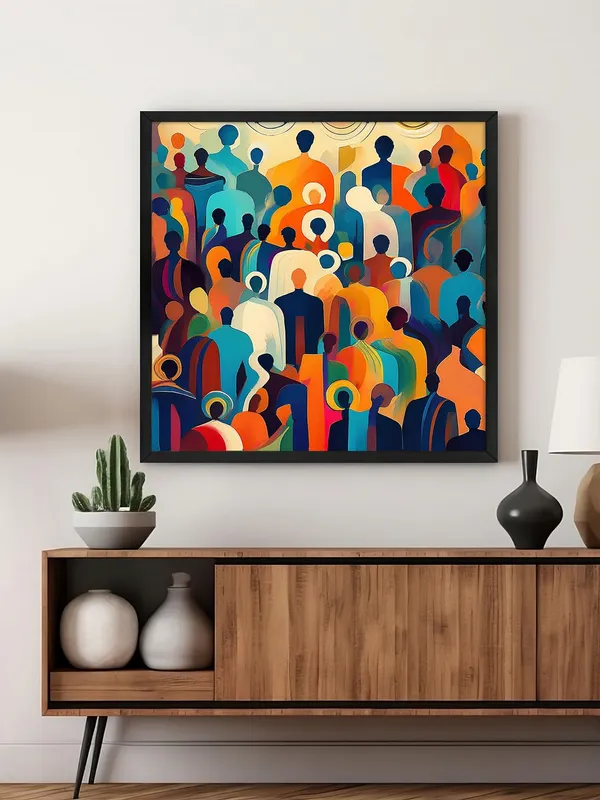 Box_Fiber_Frame_Diverse_Silhouettes_Canvas-Wrapped_Painting_|_Unique_Pop_Art_for_Living_Room,_Hallways,_and_Creative_Spaces_36X36_Inches_(BLF36X360503)