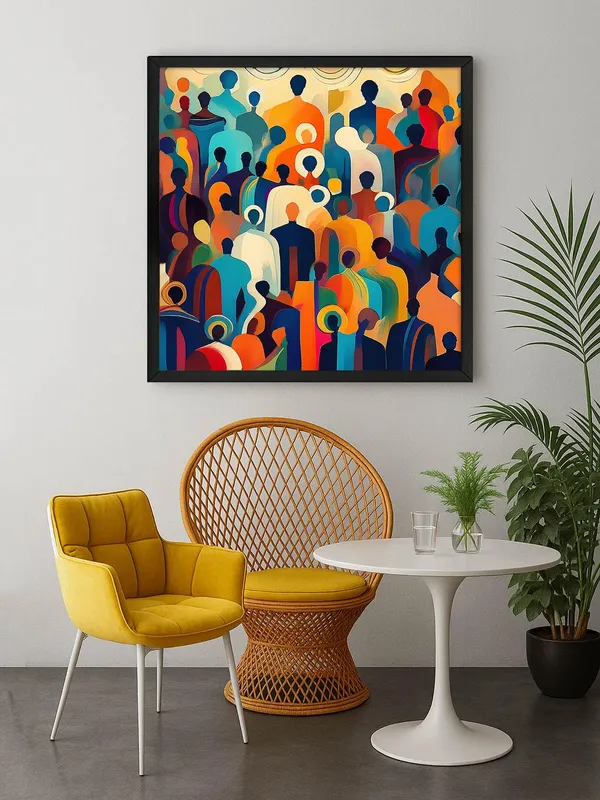 Box_Fiber_Frame_Diverse_Silhouettes_Canvas-Wrapped_Painting_|_Unique_Pop_Art_for_Living_Room,_Hallways,_and_Creative_Spaces_36X36_Inches_(BLF36X360503)