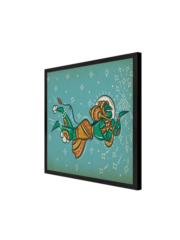 Box_Fiber_Frame_Mythical_Hanuman_Flying_with_the_Mountain_of_Herbs_in_Indian_Folk_Style_-_Canvas_Painting_|_Ramayana_Art,_Indian_Mythology_Decor,_Hanuman_Wall_Art_(BLF24X240254)