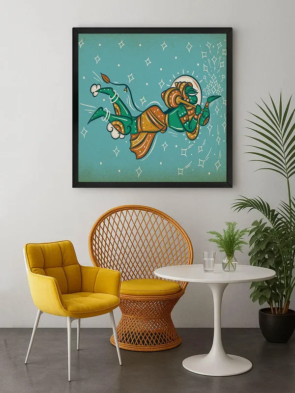 Box_Fiber_Frame_Mythical_Hanuman_Flying_with_the_Mountain_of_Herbs_in_Indian_Folk_Style_-_Canvas_Painting_|_Ramayana_Art,_Indian_Mythology_Decor,_Hanuman_Wall_Art_(BLF24X240254)