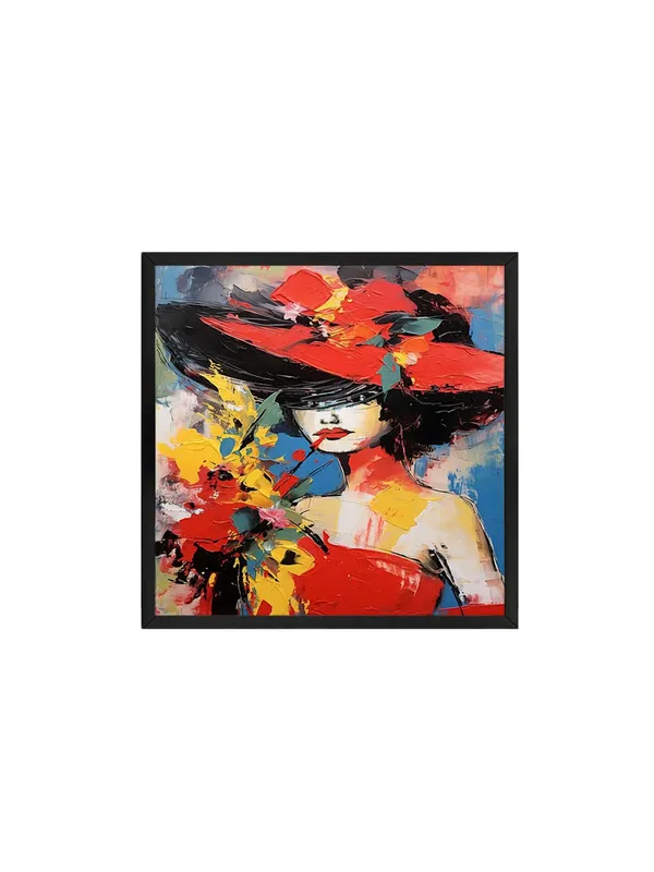 Box_Fiber_Frame_Floral_Lady_in_Red_Canvas-Wrapped_Painting_-_36X36_Inch_-_Abstract_Woman_Portrait_for_Chic_Interiors_(BLF36X360420)
