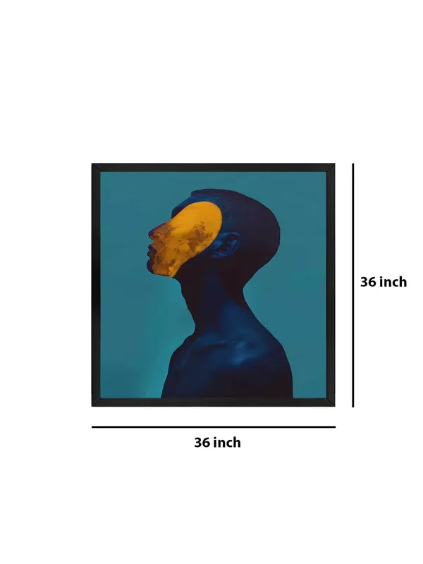 Box_Fiber_Frame_Minimalist_Yellow_Mask_Portrait_Canvas-Wrapped_Painting_-_Size_36X36_-_Modern_Expression_(BLF36X360363)