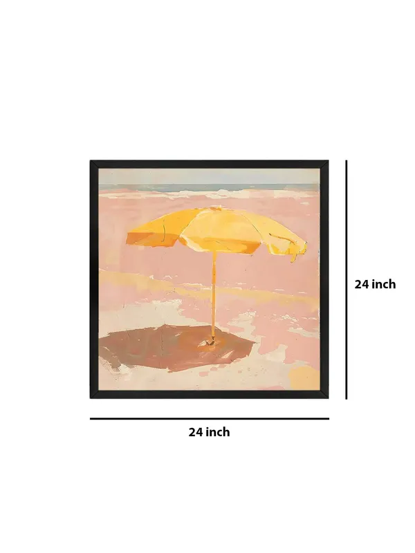 Box_Fiber_Frame_Canvas-Wrapped_Minimalist_Yellow_Umbrella_Beach_Painting,_24X24_�_Calm_Coastal_Serenity,_Neutral_Tones,_Modern_Home_D�cor_(BLF24X240440)