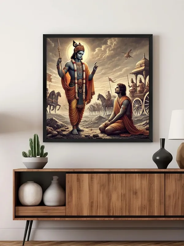 Box_Fiber_Frame_Krishna_Delivering_the_Bhagavad_Gita_to_Arjuna_on_the_Battlefield_-_Canvas_Painting_|_Mahabharata_Art,_Hindu_Religious_Painting,_Krishna_and_Arjuna_Decor_(BLF24X240250)