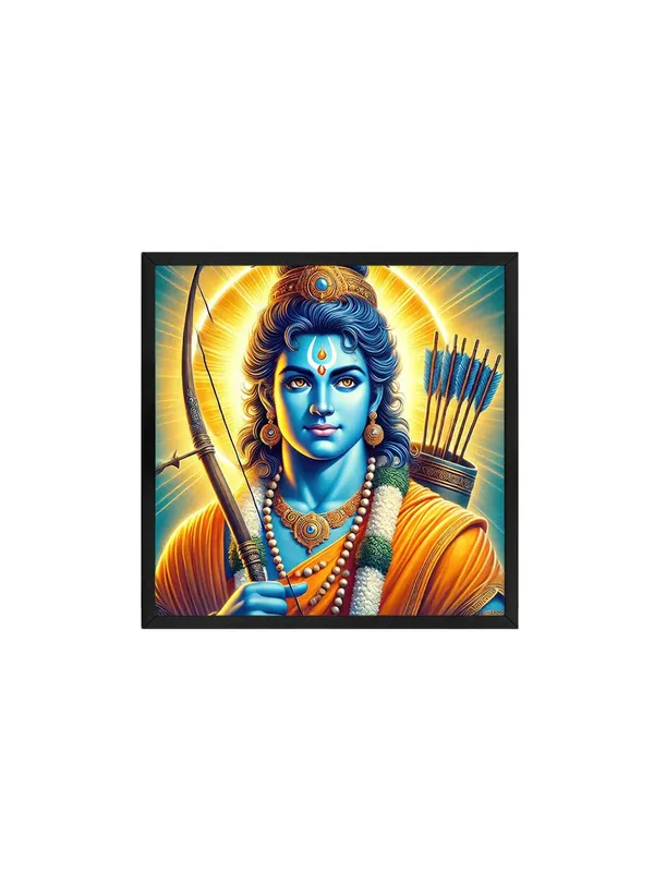 Box_Fiber_Frame_Vibrant_Lord_Rama_Canvas_Painting_:_Iconic_Portrait_with_Bow_and_Arrows_for_Devotional_Home_D�cor_and_Hindu_God_Art_Collection_(BLF36X360287)
