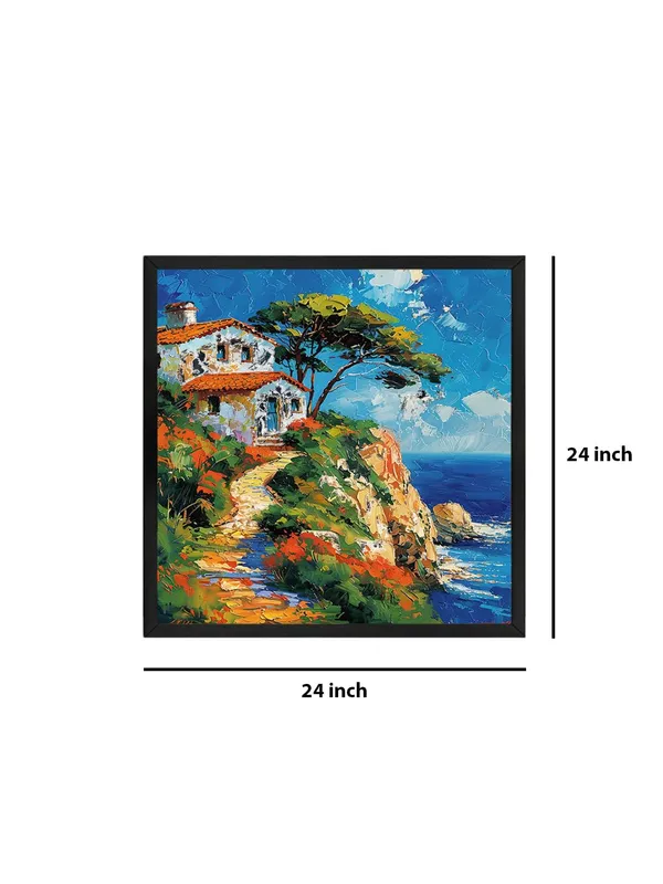 Box_Fiber_Frame_Coastal_Serenity_Canvas-Wrapped_Painting_-_24X24_Inch_-_Mediterranean_Seaside_Artwork_for_Home_Decor_(BLF24X240419)
