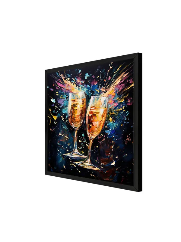 Box_Fiber_Frame_Canvas-Wrapped_Celebration_Toast_Painting,_36X36_�_Lively_Colors,_Festive_Art,_Perfect_for_Dining_Room_or_Lounge_(BLF36X360446)