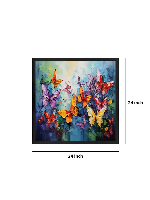 Box_Fiber_Frame_Butterfly_Garden_Canvas-Wrapped_Painting_24X24_-_Vibrant_Nature_Art_(BLF24X240461)