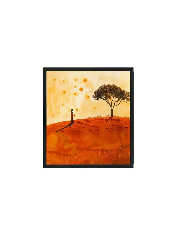Box_Fiber_Frame_Canvas-Wrapped_Woman_Under_Tree_in_Sunlight_Painting_36X36_-_Elegant_Wall_Art_(BLF36X360495)