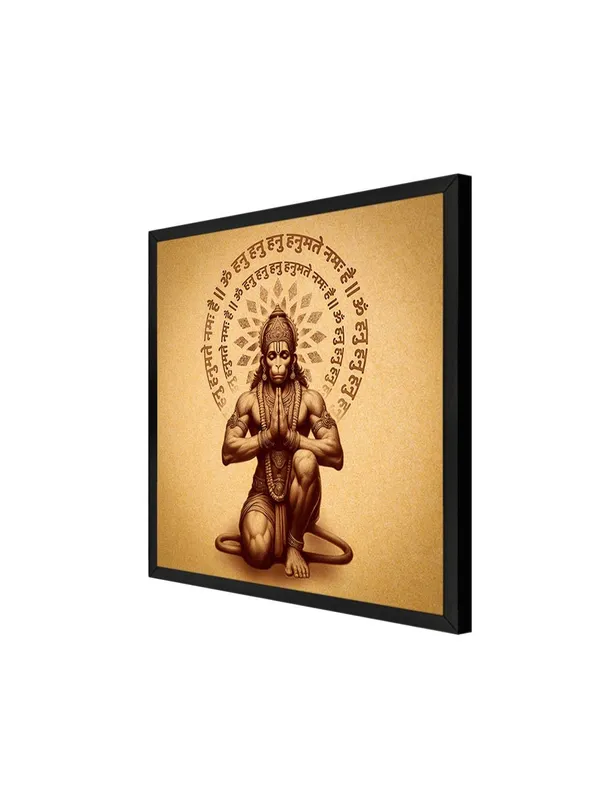 Box_Fiber_Frame_Divine_Hanuman_Meditation_Canvas_painting:_Ethereal_Wall_Art_with_Sanskrit_Mantras_for_Spiritual_Home_Decor_and_Meditation_Rooms_(BLF24X240269)
