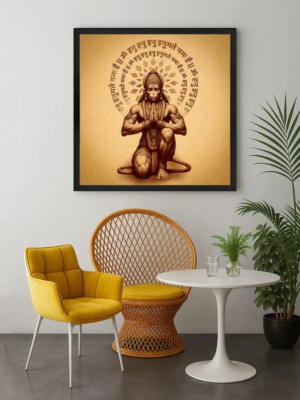 Box_Fiber_Frame_Divine_Hanuman_Meditation_Canvas_painting:_Ethereal_Wall_Art_with_Sanskrit_Mantras_for_Spiritual_Home_Decor_and_Meditation_Rooms_(BLF24X240269)