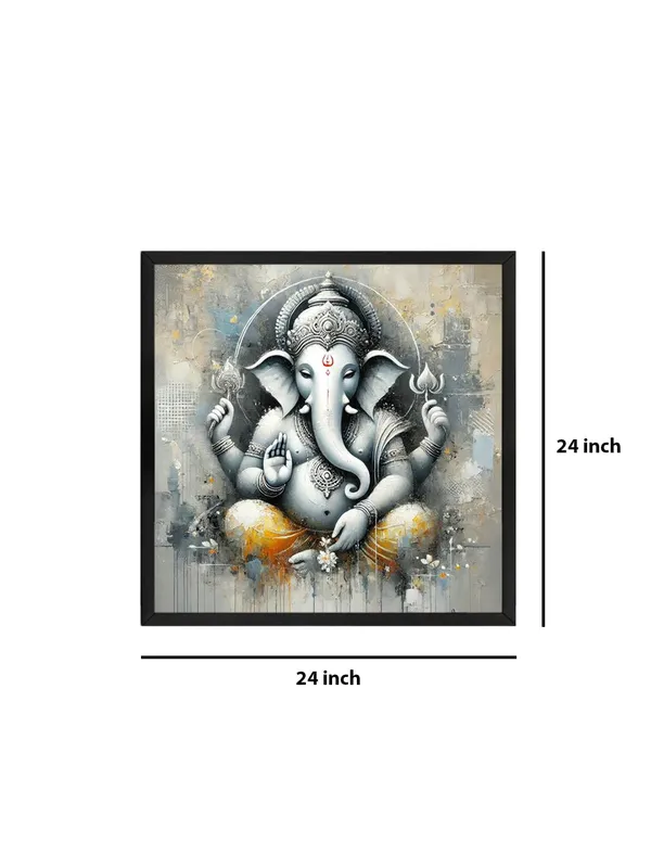 Box_Fiber_Frame_Ganesha's_Sacred_Aura:_The_Embodiment_of_Strength,_Wisdom,_and_Compassion_in_the_Cosmic_Realm_-_Canvas_Painting_(BLF24X240231)