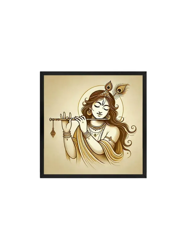 Box_Fiber_Frame_Canvas_Wrapped_Painting_of_Krishna_Playing_Flute_-_Elegant_Spiritual_Art_for_Any_Room_-_36X36_Inches_(BLF36X360550)