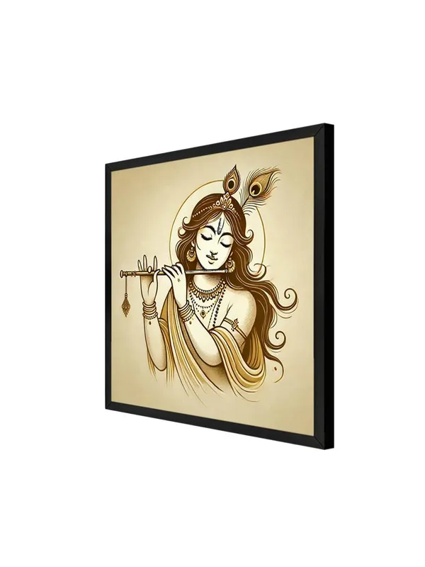 Box_Fiber_Frame_Canvas_Wrapped_Painting_of_Krishna_Playing_Flute_-_Elegant_Spiritual_Art_for_Any_Room_-_36X36_Inches_(BLF36X360550)