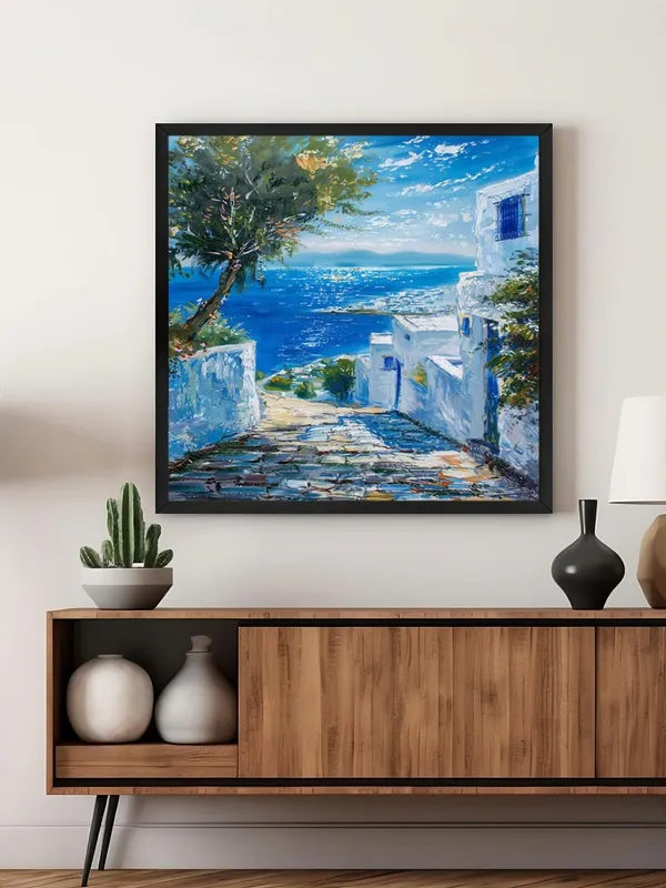 Box_Fiber_Frame_Mediterranean_Street_View_Canvas-Wrapped_Painting,_24X24_-_Serene_Landscape_Art_for_Tranquil_Decor_(BLF24X240417)
