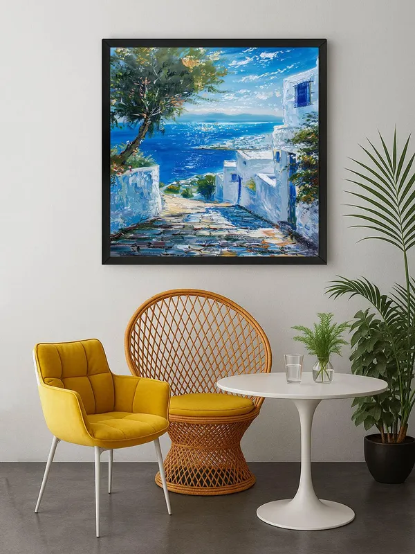 Box_Fiber_Frame_Mediterranean_Street_View_Canvas-Wrapped_Painting,_24X24_-_Serene_Landscape_Art_for_Tranquil_Decor_(BLF24X240417)