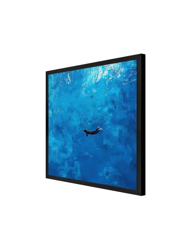 Box_Fiber_Frame_Diver_in_Blue_Ocean_Canvas-Wrapped_Painting_-_Size_36X36_-_Dynamic_Water_Art_(BLF36X360367)
