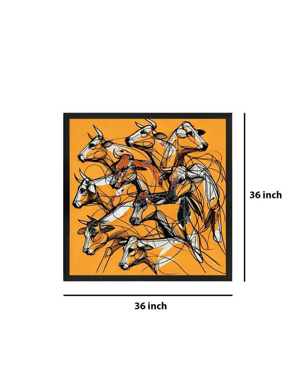 Box_Fiber_Frame_Canvas_Wrapped_Painting_of_Running_Bulls_-_Dynamic_Art_for_Bold_Living_Rooms_-_36X36_Inches_(BLF36X360556)