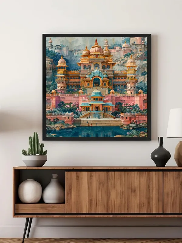 Box_Fiber_Frame_The_Majestic_Palace,_highlighting_its_royal_and_opulent_design_indian_art_painting_with_frame_(BLF24X240208)