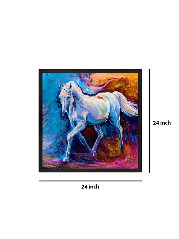 Box_Fiber_Frame_Galloping_Horse_Canvas-Wrapped_Painting_24X24_-_Dynamic_Equine_Art_(BLF24X240459)