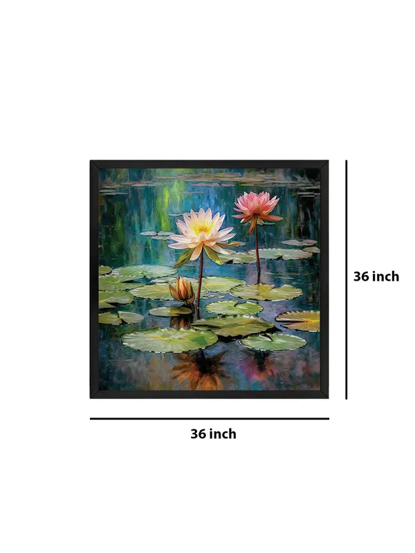 Box_Fiber_Frame_Tranquil_Water_Lily_Art_Print_-_Vibrant_Pond_with_Blooming_Pink_and_White_Water_Lilies_for_Peaceful_Home_D�cor_(BLF36X360149)