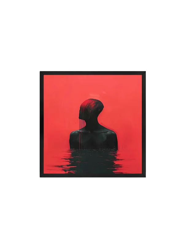 Box_Fiber_Frame_Intense_Red_Silhouette_Canvas-Wrapped_Painting_-_Size_24X24_-_Striking_Wall_Art_(BLF24X240365)