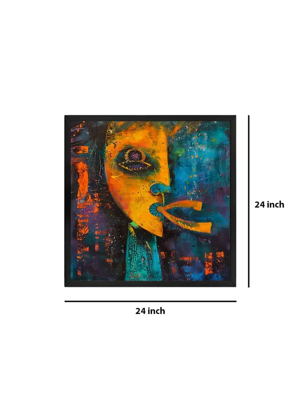 Box_Fiber_Frame_Mystical_Mask_Canvas-Wrapped_Painting_24X24_�_Colorful_Tribal_Art_Wall_Decor_(BLF24X240481)