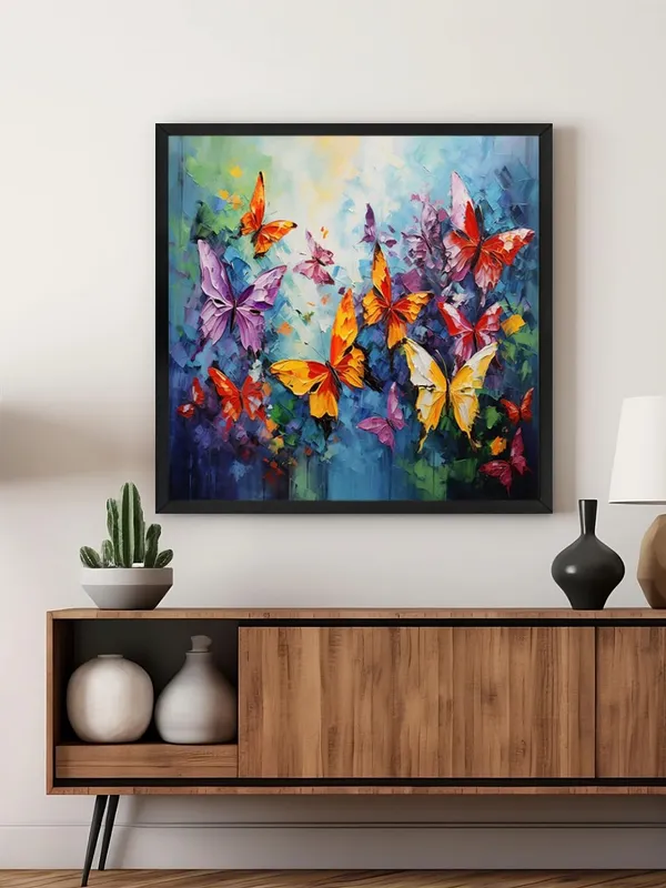 Box_Fiber_Frame_Butterfly_Garden_Canvas-Wrapped_Painting_36X36_-_Vibrant_Nature_Art_(BLF36X360461)