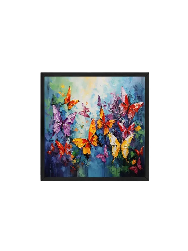 Box_Fiber_Frame_Butterfly_Garden_Canvas-Wrapped_Painting_36X36_-_Vibrant_Nature_Art_(BLF36X360461)